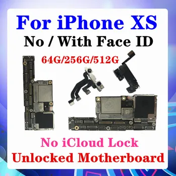 

Original unlocked For iPhone XS Motherboard With / Without Face ID Logic Board For iPhone XS With Chips IOS System With chips