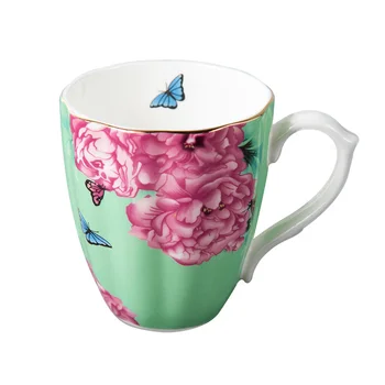 

England favor of butterfly design cheap coffee mug ceramic