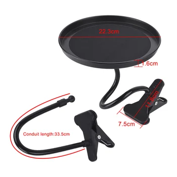 

Clamp Bracket Car Cup Holder Car Food Tray Drink Coffee Bottle Organizer Swivel Tray Adjustable Dining Table Multifunctional