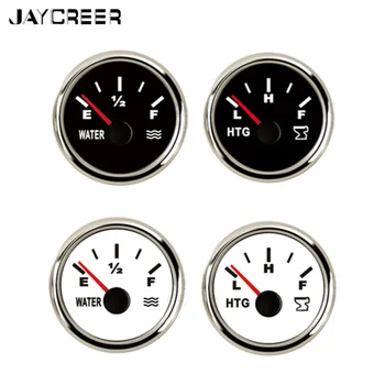 

JayCreer IP67 Waterproof Water Level Gauge 9-32V,Install Hole:φ52mm,E-F/L-F,Signal:0-190Ω,For RV.Boat,Marine