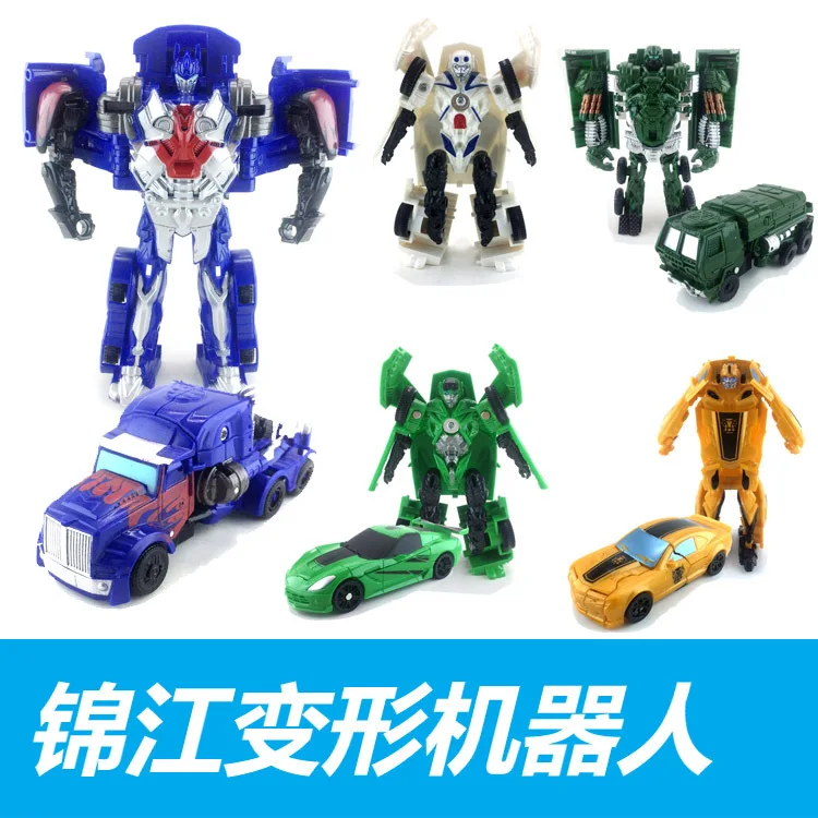

JinJiang Transformation Toy Mini Car Robot Manual Transformation Model Children'S Educational Toy