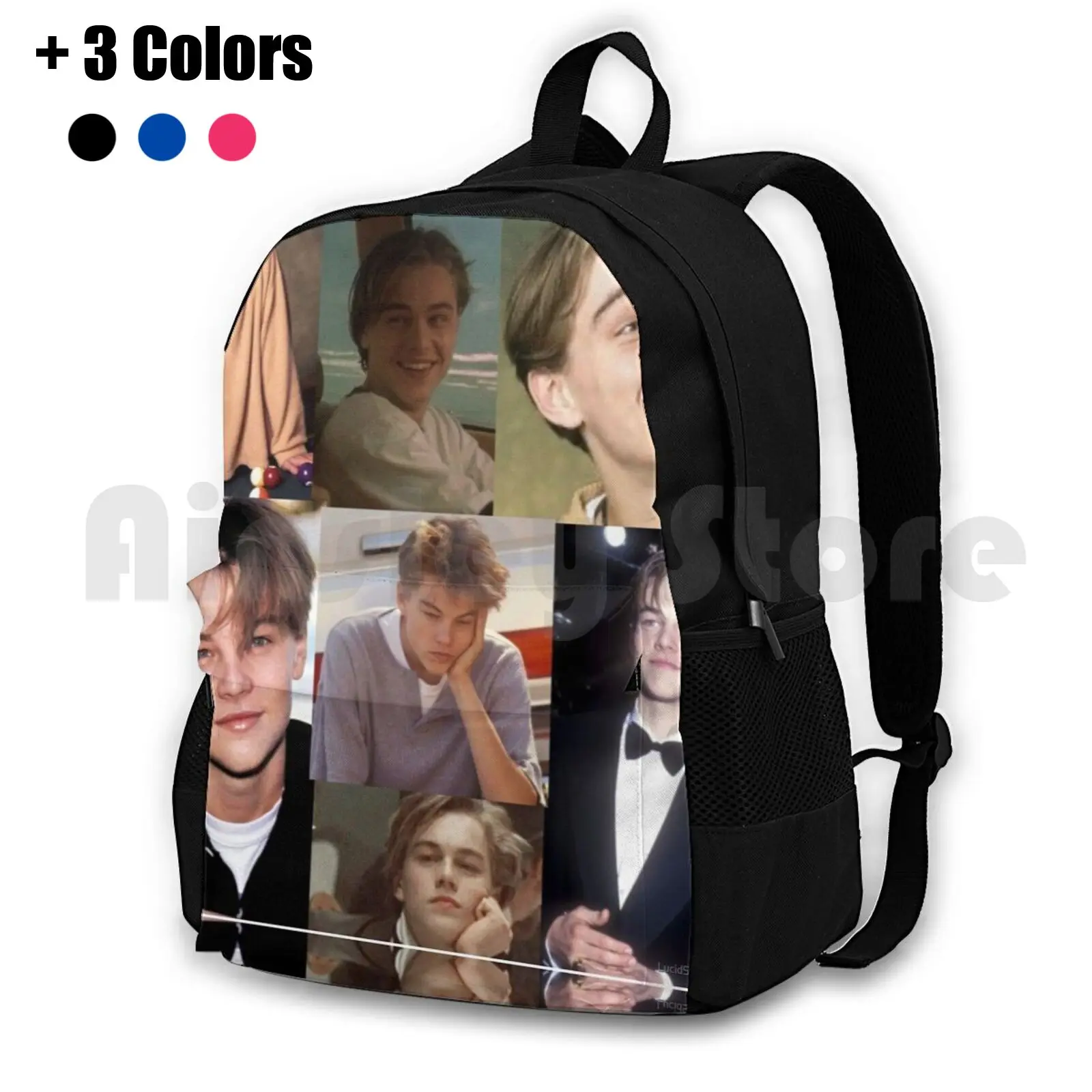 

Водонепроницаемый походный рюкзак с коллажем Леонардо ДиКаприо, смешная Милая эстетика, для отдыха на открытом воздухе, путешествий, подростков