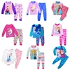 New Kids Anna Elsa Princess Series Pajamas Sets Baby Girls Boys Clothes Pijamas Cartoon Long Sleeve Tshirt+Pants 2pcs/set ► Photo 2/6