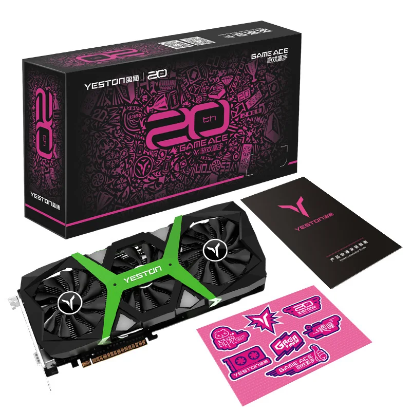 Видеокарта Yeston GTX1660 Super 6G D6 игровая Master PA GDDR6 6 ГБ/1530 бит/GDDR6 1785 МГц видеокарта для