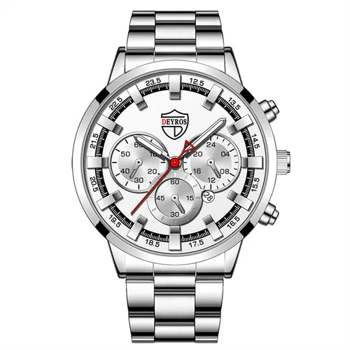 Fashion Mens Watches Luxury Men Sports Gold Stainless Steel Quartz Wrist Watch Man Business Casual Leather Watch часы мужские - Image 12