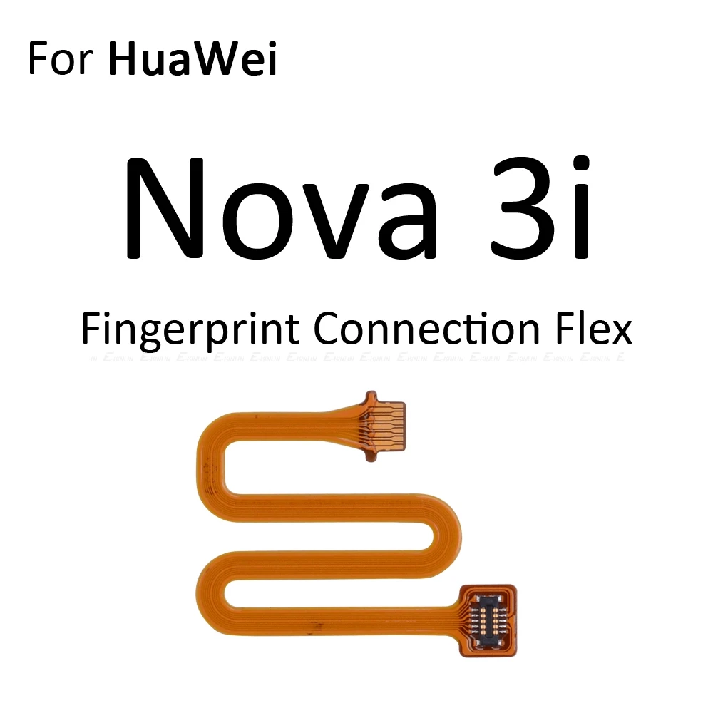 Сканер отпечатков пальцев разъем для Huawei Nova 5i 4 3 3i 3e сенсорный сенсор ID Главная Кнопка возврата ключа подключения Шлейф - Цвет: For Nova 3i Flex