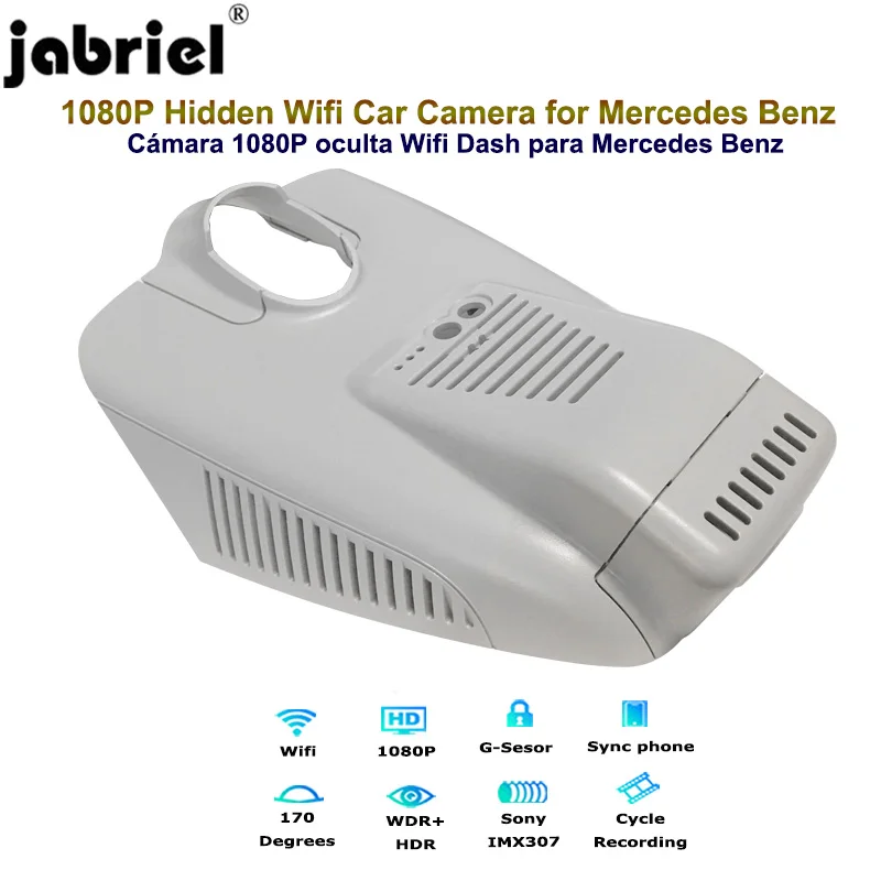 US $119.54 Jabriel Hidden Wifi 1080P 2K Car Dvr Dash Camera For Mercedes Benz GLC180 GLC200 C180 C200 C260 C300 E200 E300 W203 W204 W203