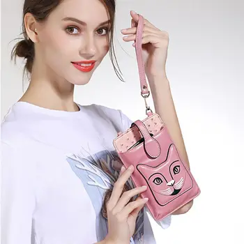 

Lightweight Leather Cat Small Crossbody Bag Cell Phone Purse Wallet for Women Shoulder Bags 11 x 2.5 x 18cm