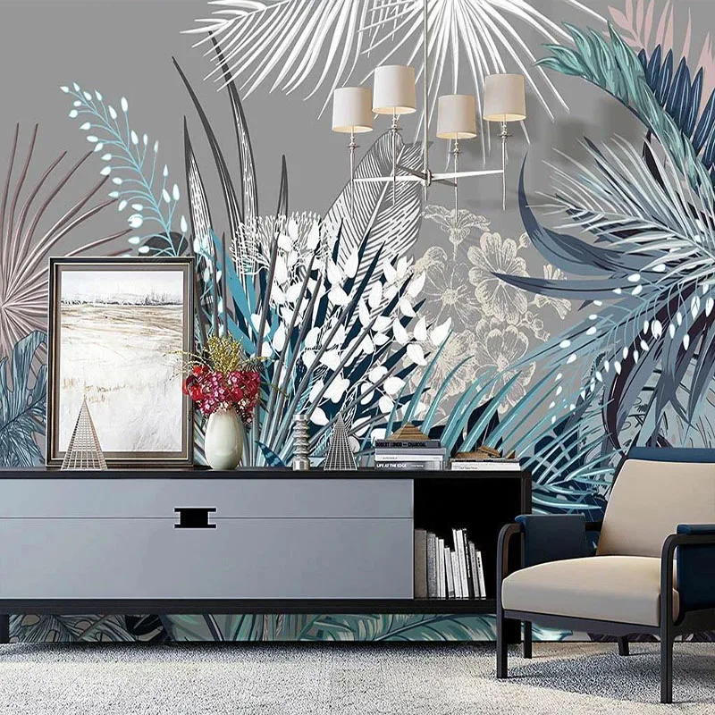 Fotomural 3D de pared Tropical nórdico Retro Arte Creativo y Abstracto MURALES 3D DE PARED OUTLET VERANO Tropical Vintage y Retro