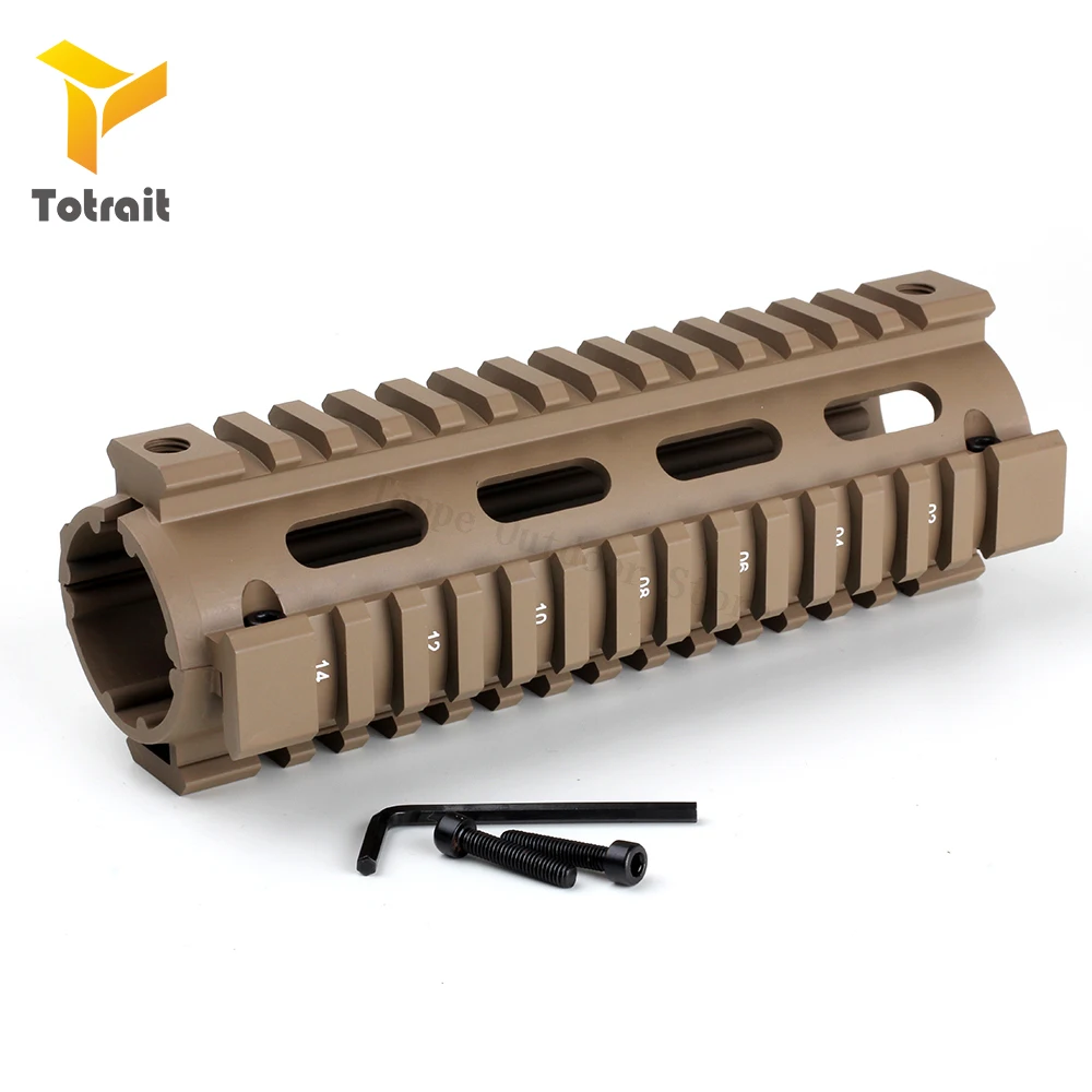TOtrait 6,7 дюймов AR15 M4 Carbine Handguard RIS Drop-in Quad Rail Mount Tactical Free Float страйкбол AR-15 ружье аксессуары