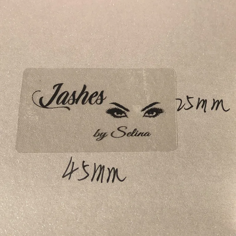 Personalized Mascara bottle stickers customize eyelash cosmetics tube labels 45 x 25mm ( bottles