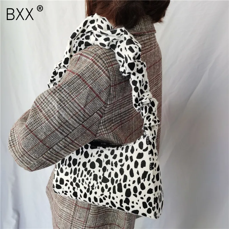 

[BXX] Crossbody Bags For Women 2020 Winter Brand Designer Faux Fur Design Shoulder Messenger Bag Female Handbags and Purse HJ680