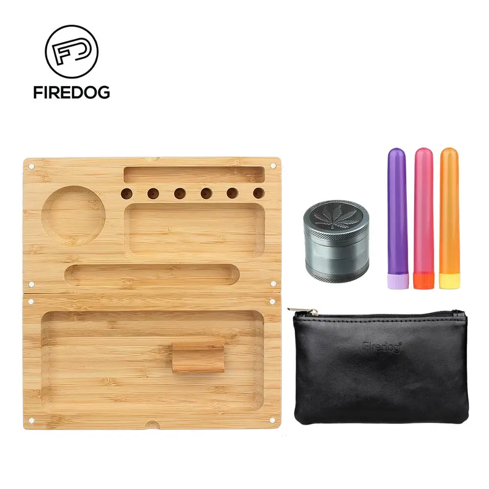 FIREDOG сигаретная набор лотков бамбуковый измельчитель табака табачная трава