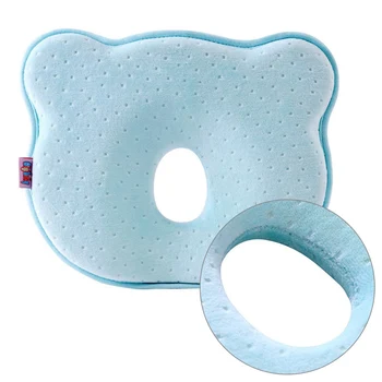 

Newborn Cartoon Bear Pillow Flat Head Neck Prevent Infant Anti Roll Pillow Infant Support Baby Gifts