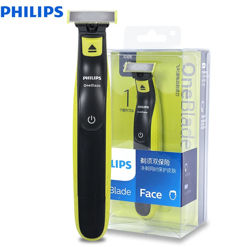 Günstige 100% Original Philips OneBlade QP2527 Elektrische Rasierer Wiederaufladbare mit NimH Batterie Unterstützung Wet   Dry für Männer Rasierer