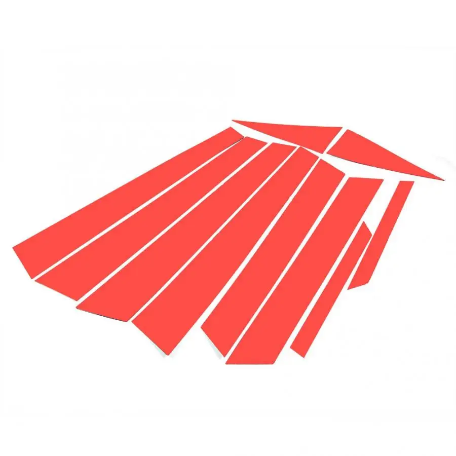 Крышка из углеродного волокна оконная стойка наклейка полоса отделка Подходит для Audi Q7- модификация аксессуар оконная стойка отделка