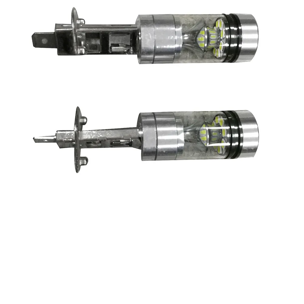 2X H1 6500K 100W 20LED HID Белый 2323 Противотуманные фары дальнего света DRL Светильник лампы бег светильник s DRL Противотуманные светильник 6000K 12V дальнего ИК AU 30