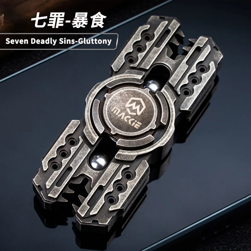 

Overeating Titanium Alloy Zirconium Copper Fingertip Gyro Side Lock Creative Adult Pressure Reduction Bearing Rotating Play