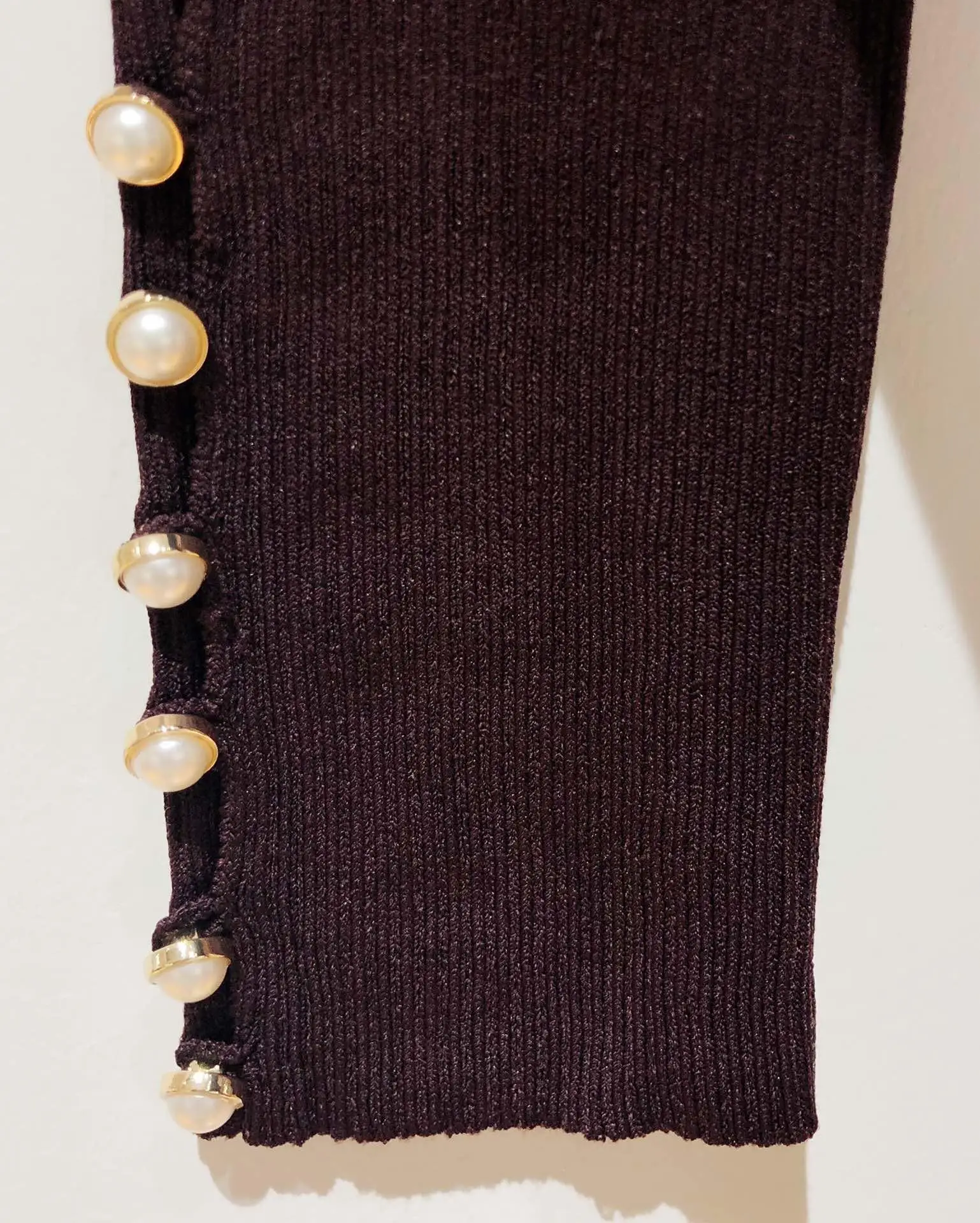 new ladies fashion long-sleeved waist V-neck knit dress 0808