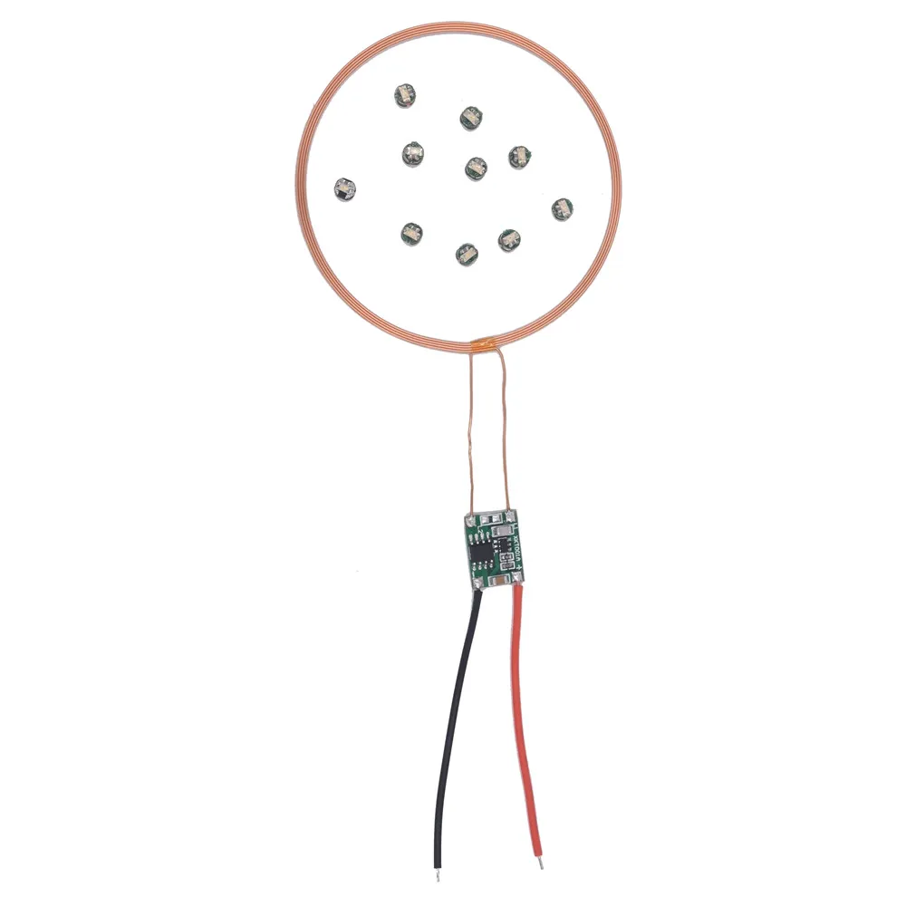 Módulo de Carregamento Leds sem Fio 5v sem Fio Led e Bobina Taidacent Conjuntos Remoto Indução Indutiva Bobina 2 80mm - Image 4