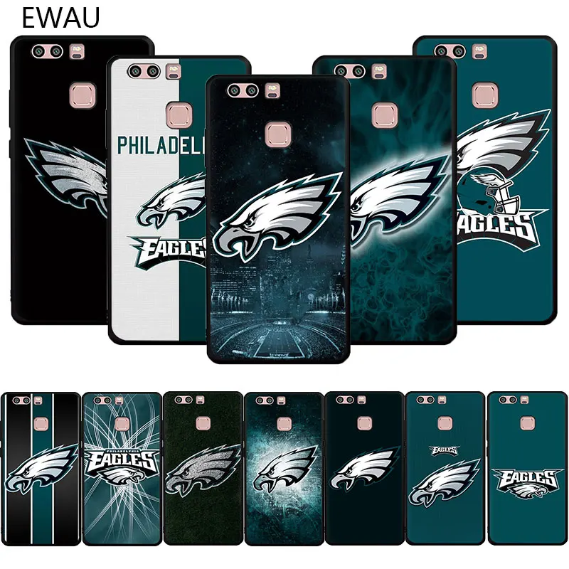 

EWAU Philadelphia Eagles Soft TPU phone cover case for Huawei P8 P9 P10 P20 P30 Pro Lite Mini P Smart Z 2019