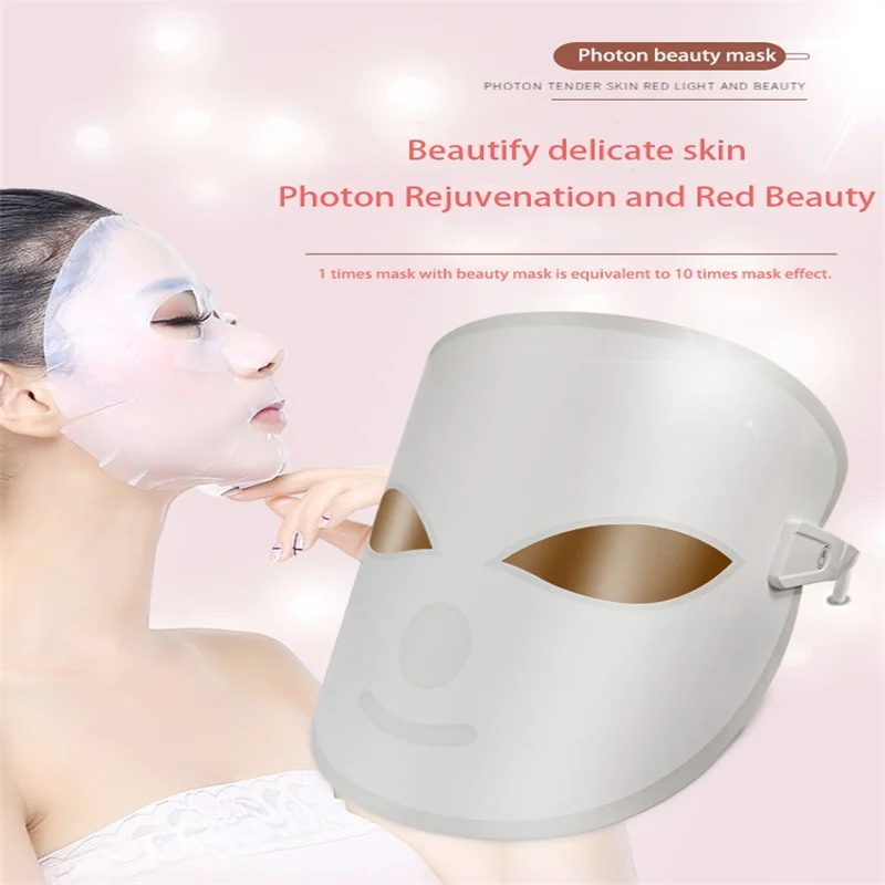 

Third Generation LED Mask Facia Beauty salon Skin Rejuvenation mascara LED 3 Colors Therapy Wrinkle Acne Tighten Skin Home use