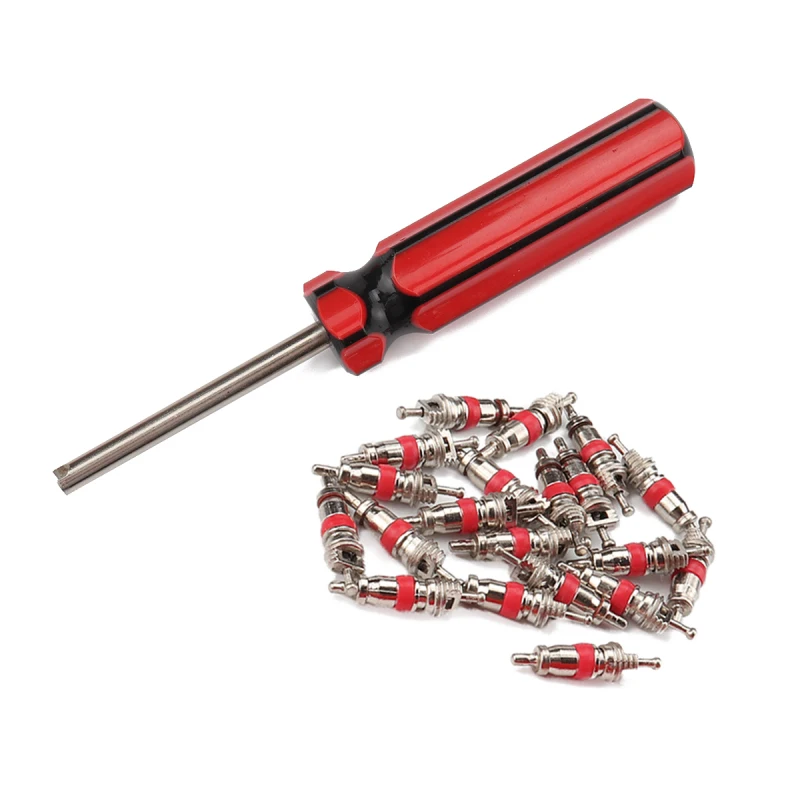 20 Valve Cores 1 Core Remover Tool Tire Valve Core Belt Removal Tool For Car Bicycle Motorcycle Wheel Tire Wheel Repair Install 20 Valve Cores 1 Core Remover Tool Tire Valve Core Belt Removal Tool For Car Bicycle Motorcycle Wheel Tire Wheel Repair Install