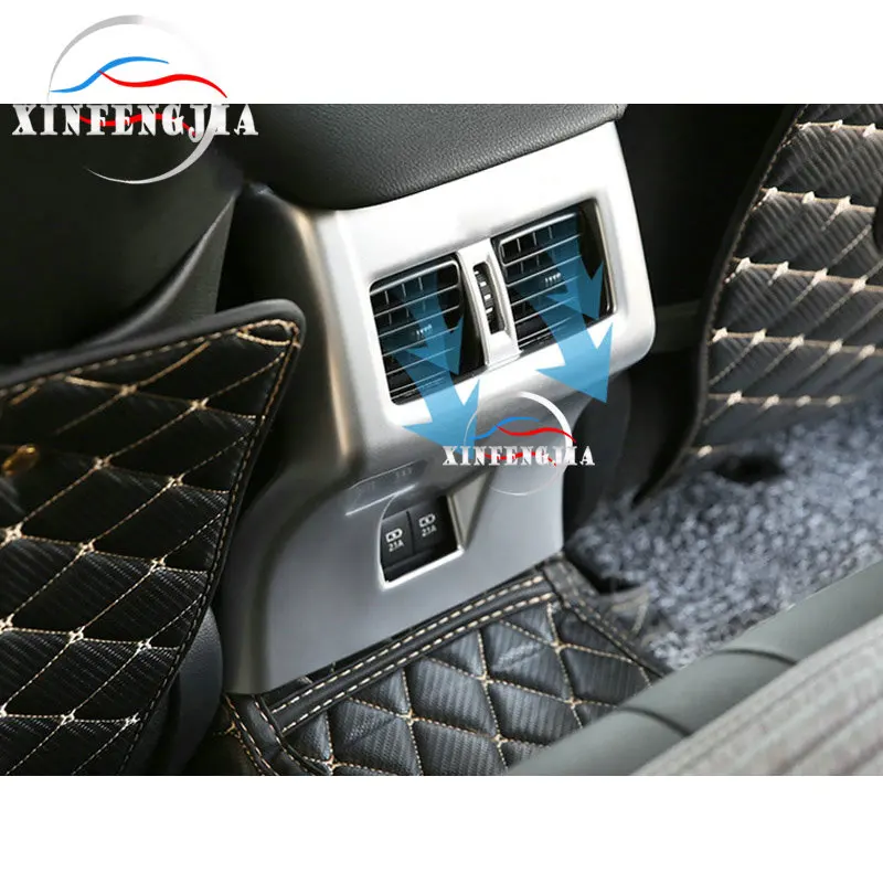 Для Toyota Camry 18-19 Серебристая задняя вентиляционная Выходная панель декоративная накладка