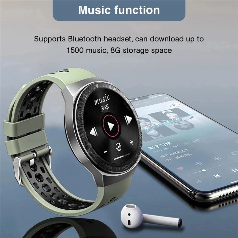 Смарт-часы мужские водонепроницаемые с поддержкой Bluetooth 8 Гб памяти | Электроника