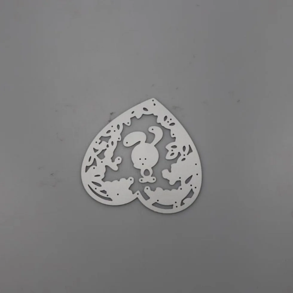 

Love Heart Rabbit DIY Metal Scrapbooking Craft Embossing Cutting Die Stencils Paper Card Maker Template Dies