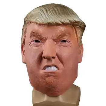 

Taoup Latex Funny Trump Mask Carnival Night Halloween Party Mask for Face Happy Birthday Party Supplies Decorations for Kids DIY