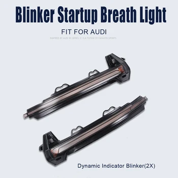 

Blinker Startup Breath Light Rearview Mirror LED Turn Signal Light Repeater Light For Audi A4 A5 B9 S4 S5 RS5 2017 2018 2019