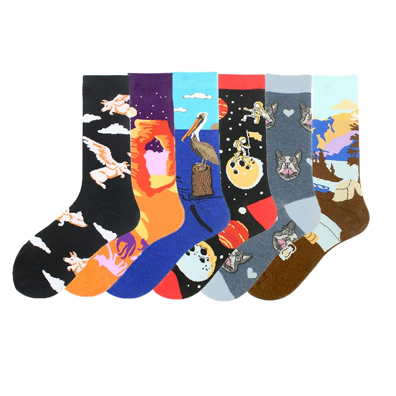 

Autumn Winter New Product Hip Hop Unisex Funny Socks Fashion Personality Breathable Skateboard Happy Socks High Quality Socks
