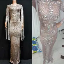 Модное блестящее прозрачное длинное облегающее платье для выпускного вечера сексуальное с длинными рукавами обнаженное Африканское вечернее торжественное платье черное нарядное платье для девочек