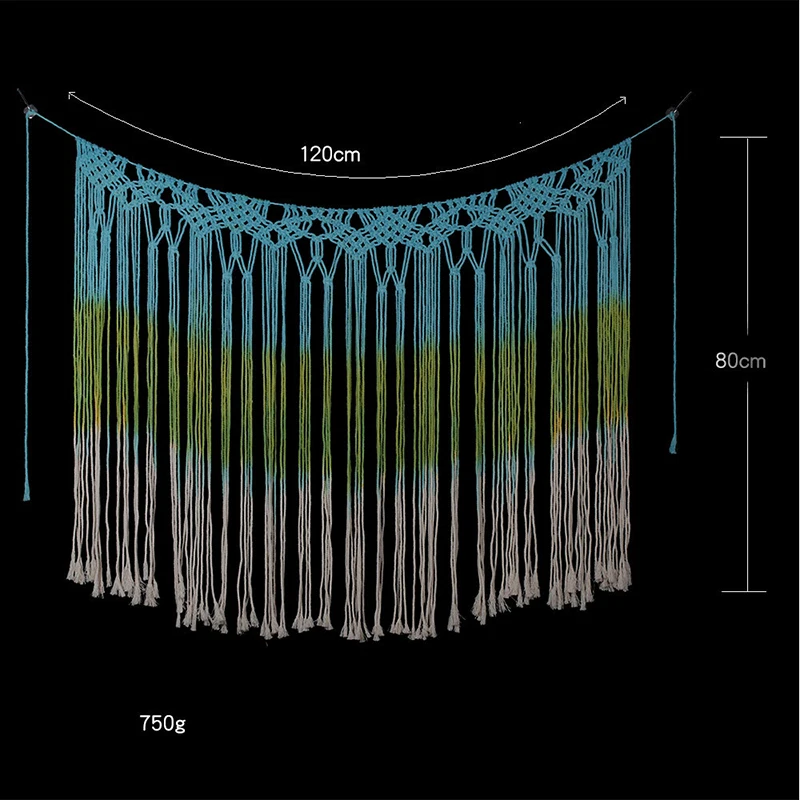 Богемский большой шик макраме тканый хлопковый гобелен ручной работы настенный ткань фермерский дом в Дортуар украшение дома Бохо Арт Деко