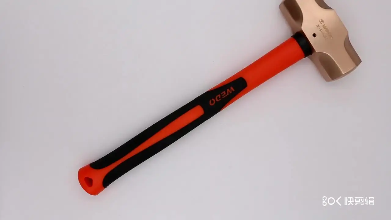 WEDO brand die-forged Non-sparking double face German Type Sledge Hammer With plastic coated fiberglass handle