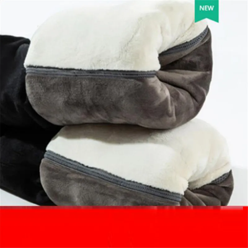 Silk velvet Зимние теплые штаны мужские однотонные теплые леггинсы мужские плюс бархатные толстые наколенники хлопок удобное термобелье Бо - Цвет: Silk velvet