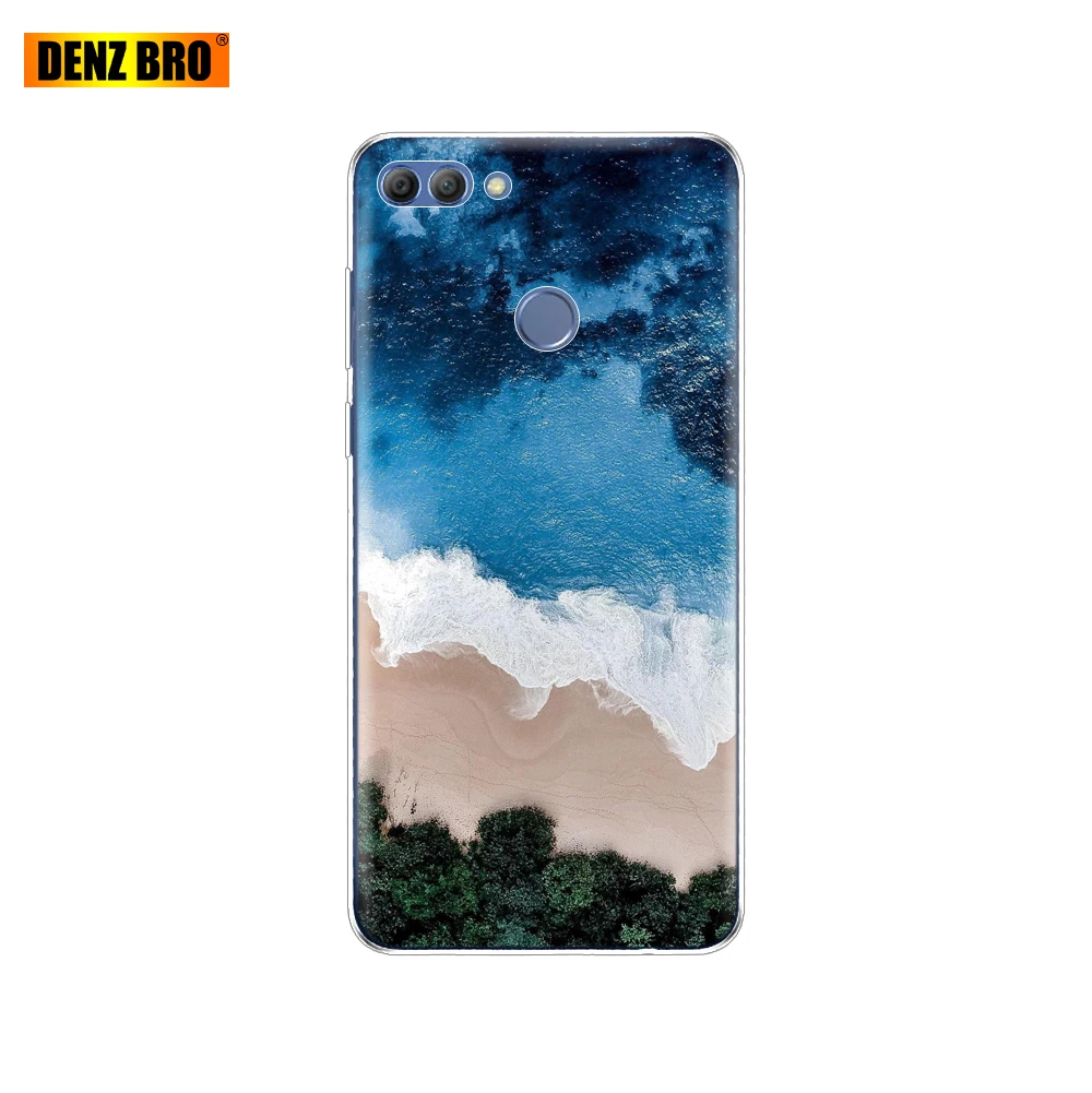 61918 Чехол для huawei P smart Enjoy 7 S, мягкий силиконовый чехол для телефона из ТПУ с полной защитой, прозрачный чехол-бампер - Цвет: 61918