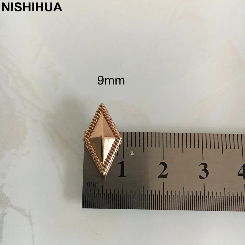 Metal Rhombus Rivet Studs, Rivets for Clothing Decoration