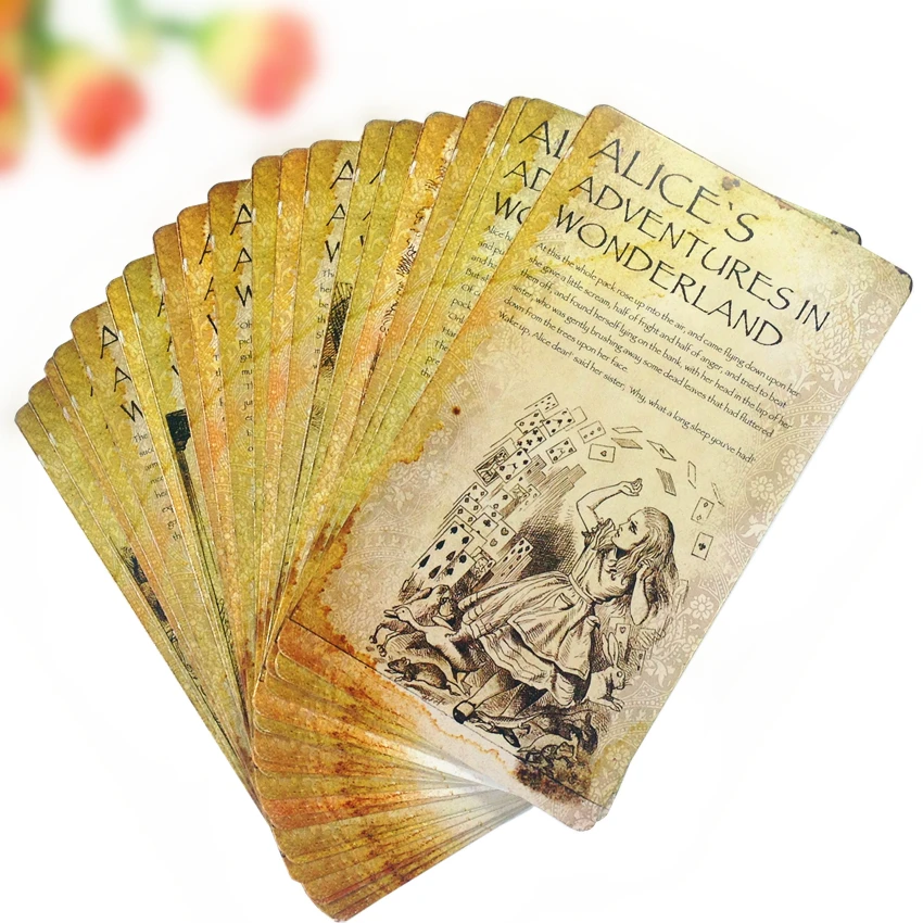  5pack Vintage Alice Postcard Greeting Cards Painting Postcard Writable Greeeting Card Carte Postale - 4.00029E+12
