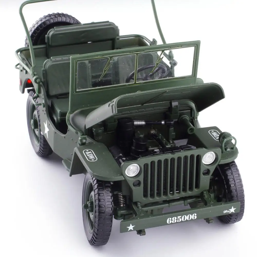 1:18 Tactical Military Model Old World War II Willis Military Vehicles