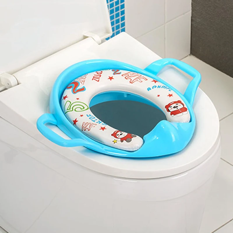 

Baby Toilet Training Supplies Child Padded Toilet Seat Kids Infant Potty Toilet Training Baby Care Supplies