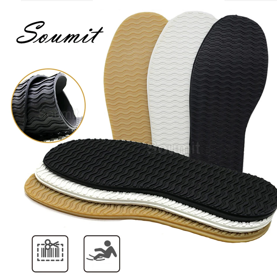 Rubber Full Soles for Shoes Outsoles Insoles Anti Slip Ground Grip Sole  Protector Sneaker Repair Worker Shoe Self Adhesive Pads