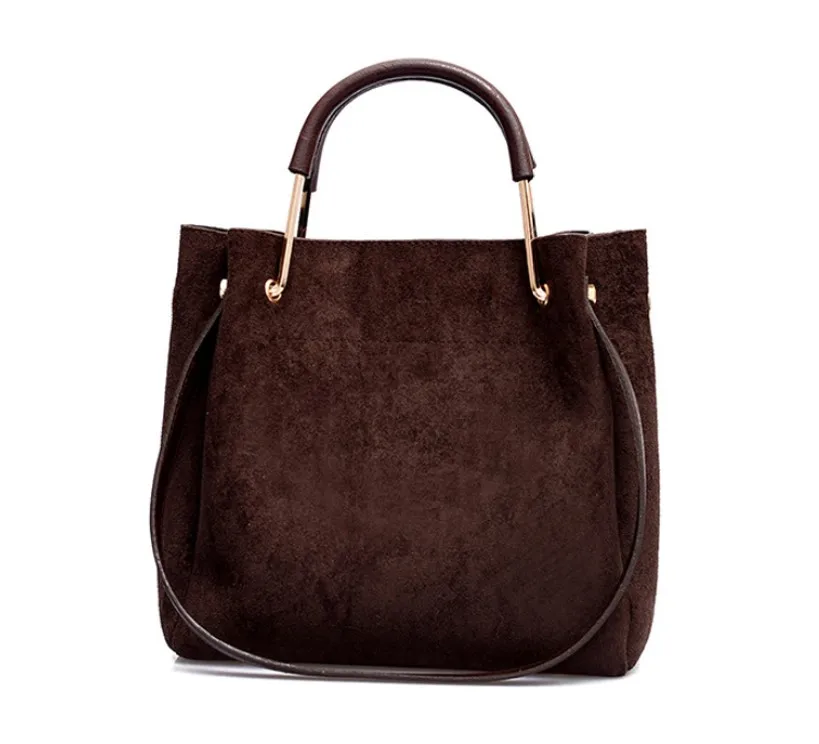 JCPAL, винтажная женская сумка на плечо, Женская Роскошная замшевая кожаная сумка-мессенджер, женская сумка через плечо, женские ручные сумки для женщин - Цвет: coffee women bag