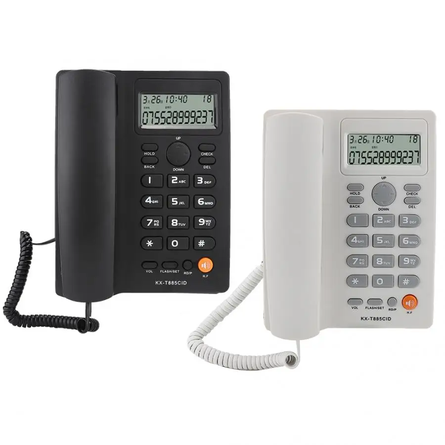 Определитель номера телефон Hands-free вызов стационарный телефон чистый звук шумоподавление телефон для домашнего офиса отеля английский