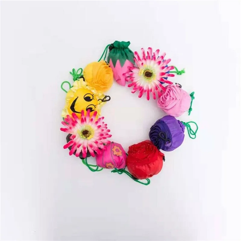 Модные складные сумки для покупок фруктовый печатный складной мешок для хранения женский удобный экологически чистый многоразовый большая женская сумка