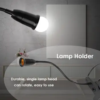 

E27 Lamp Holder for LED Clip Table Lamp 1.7m Wire US/EU Plug Home Hotel Supply LED Socket Holder with Switch Wire Night Light
