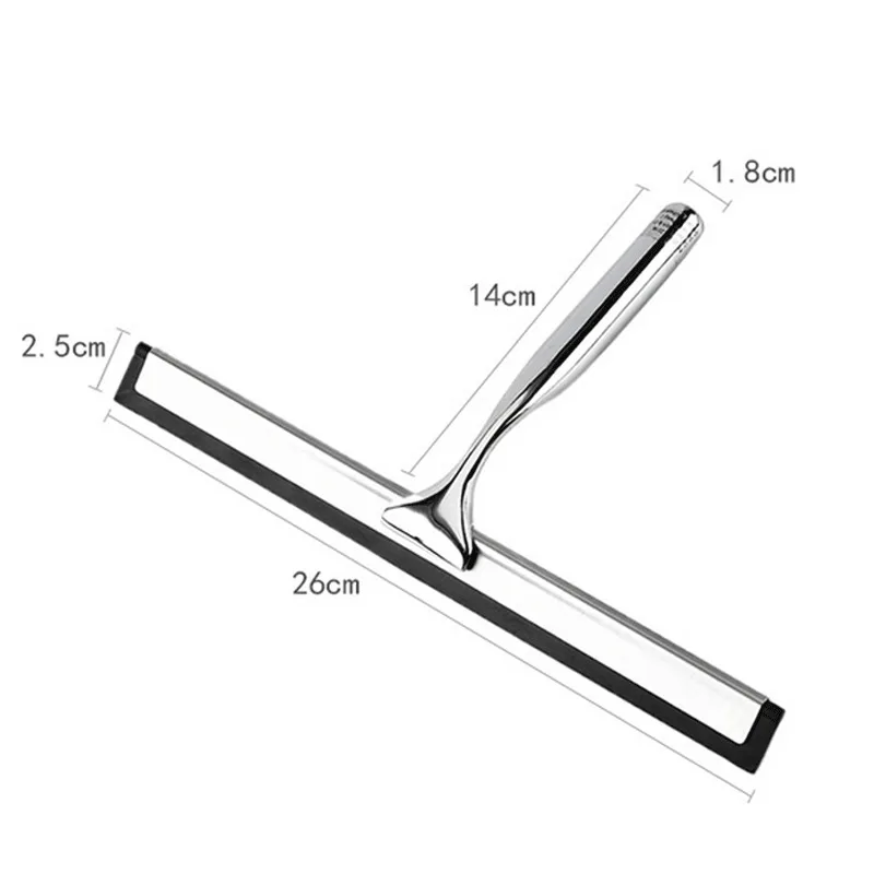Стеклоочиститель из нержавеющей стали, скребок для душа и ванной, щетка для чистки зеркала