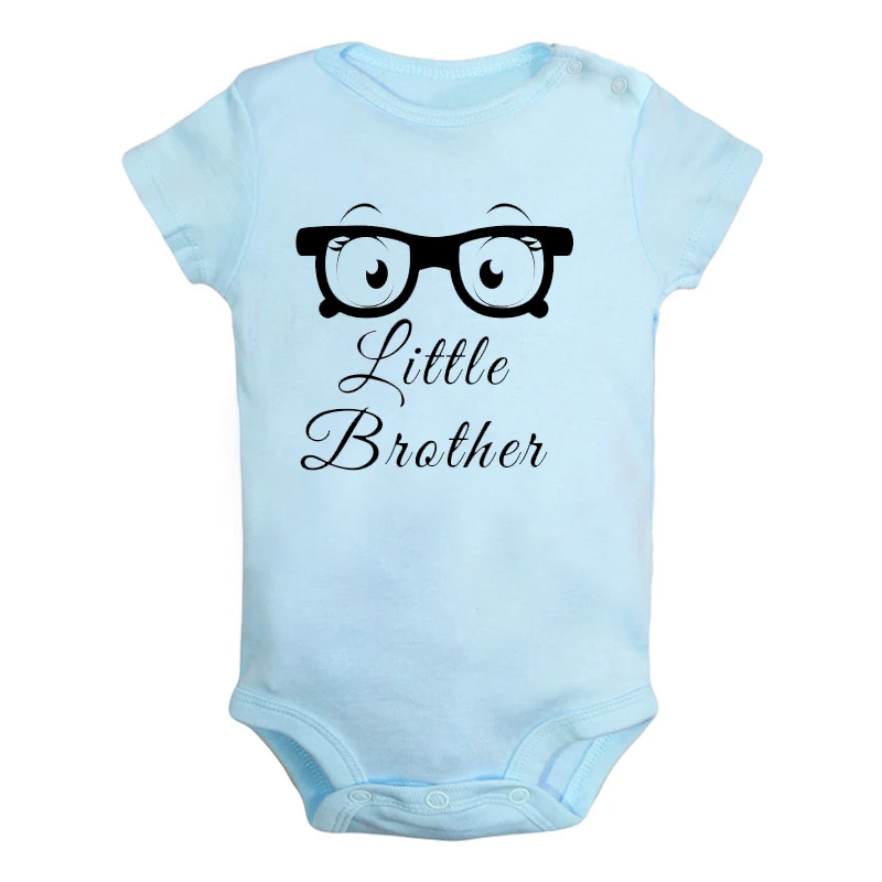 Одежда для новорожденных с цветочным принтом «big sister boy little brother»; комбинезон с принтом для малышей; боди с короткими рукавами; хлопковая одежда - Цвет: JaBaby2761BLD