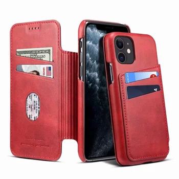 

Luxury PU leather case For iPhone 11 Pro Max 7 8 6S Plus Wallet With Card Pocket Flip Kickstand For iPhone XR XS Max X Case Cove